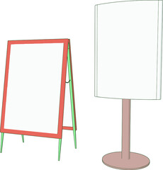 Obraz premium Artwork of a Advertising Display Stands Angle 19