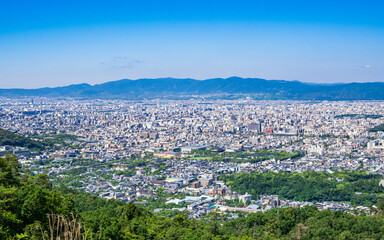 京都市全景　大文字山からの眺望