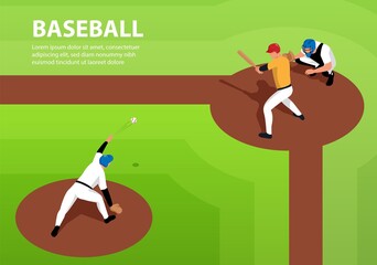 Baseball Horizontal Illustration
