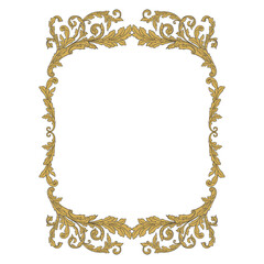 Classical baroque vector of vintage element for design. Decorative design element filigree calligraphy vector. You can use for wedding decoration of greeting card and laser cutting.