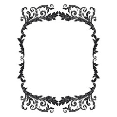 Classical baroque vector of vintage element for design. Decorative design element filigree calligraphy vector. You can use for wedding decoration of greeting card and laser cutting.