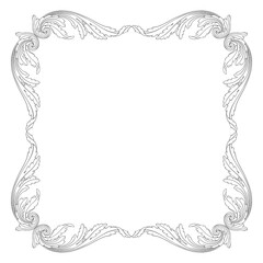 Classical baroque vector of vintage element for design. Decorative design element filigree calligraphy vector. You can use for wedding decoration of greeting card and laser cutting.
