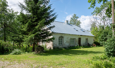 Obraz premium old stone mano in estonia europe
