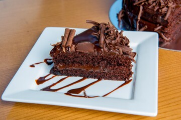 Chocolate cake, Slice