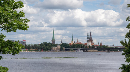 Obraz premium view of the riga city latvia