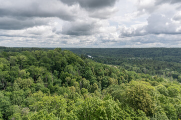 Fototapeta na wymiar landscape panorama view in latvia