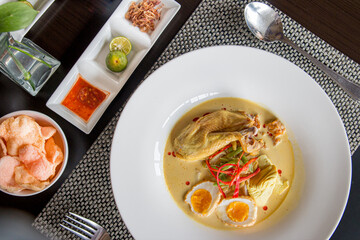 Fine Dining Menu of an Traditional Dish from Indonesia Called 