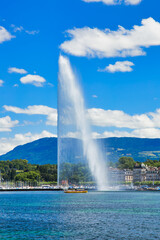 Geneva Cityscape during a Summer Sunny Day, Switzerland