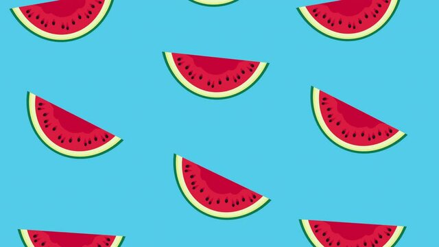 summer holiday season with watermelons pattern