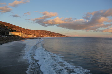 the beautiful and amazing Malibu beach in southern California.