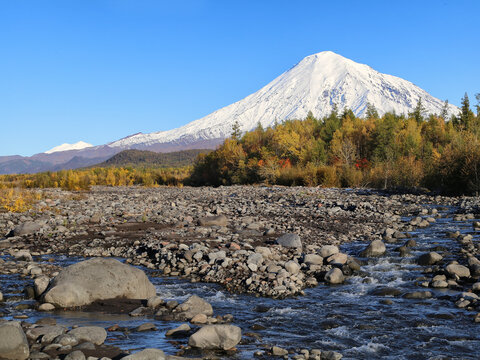 Volcano Ostry Tolbachik.( 3682m) Russia,Far East, Kamchatka Peninsula.
