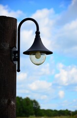 street lamp in the sky