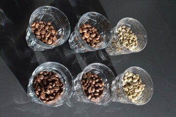 Röststadien Rohkaffee 