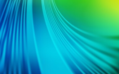 Light Blue, Green vector background with wry lines. Glitter abstract illustration with wry lines. New composition for your brand book.