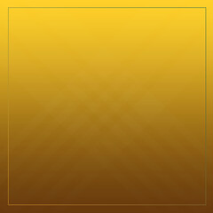 Empty Golden Yellow Frame Background With Square Pattern Design Template-For Social Media, Banner, Poster, Flyer & Card.