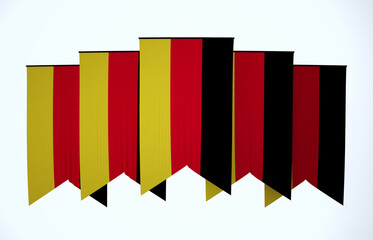 Fototapeta na wymiar Germany Flag, Floating Fabric Flag, Germany, 3D Render