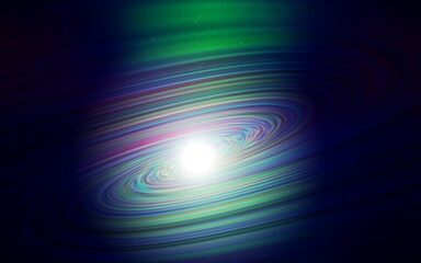 Dark Blue, Green vector pattern with night sky stars. Shining colored illustration with bright astronomical stars. Template for cosmic backgrounds.