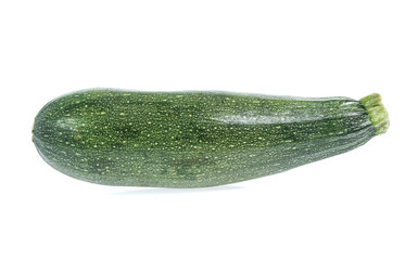 Fresh zucchini on white backgruond