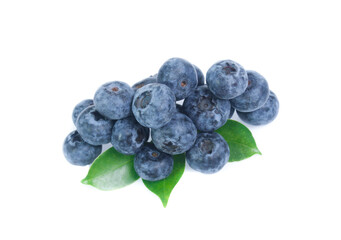blueberries isolated on white background