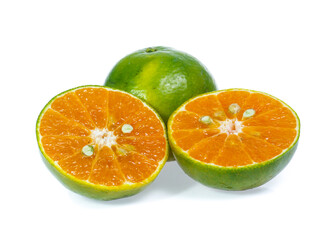 Orange fruit isolated on white background