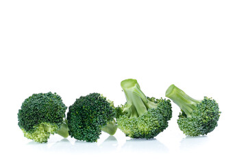 Healthy brocoli isolated on white