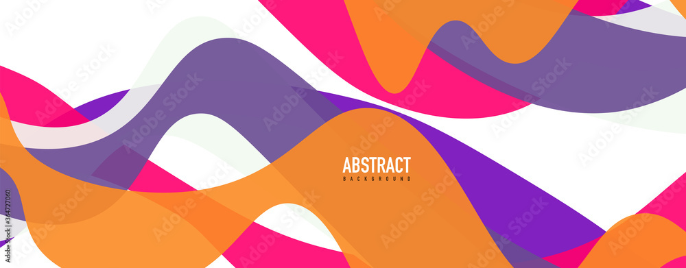 Poster fluid wave colorful abstract background. dynamic colorful vibrant vector design