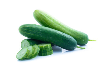 Cucumber  isolated on white background