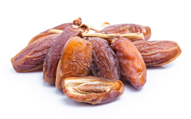 clipping path date palm isolated on white background