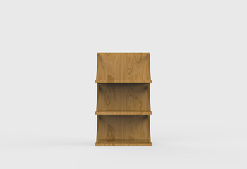 Display stand, retail display stand for product , display stands isolated on white background. 3d illustration