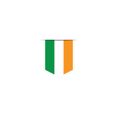 Ireland  flag vector. National Simple Ireland  flag