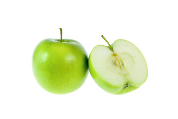 Green apple, isolated on white background