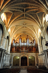 Fototapeta premium Interior Cathedral of Saint Andrew, Bordeaux Gironde France