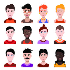 Collection of avatars  ( Man and woman Characters )