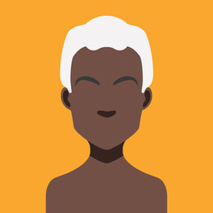 Woman , man hair, vector hairstyle
in puppet