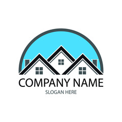 Real Estate , Property and Construction Logo design for business corporate sign . Home. house, building icon. Vector Logo