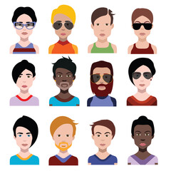 Collection of avatars  ( Man and woman Characters )