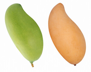 Mango fruit isolated on white background