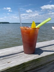 Bloody Mary at the beach