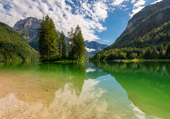 Raibler See Predilsee Lago del Predil Lât di Rabil Rabeljsko jezero Raibl Seebachtal Tarvisio...