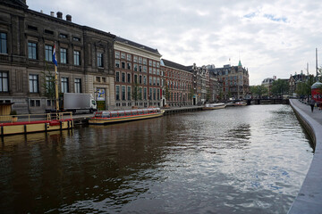 Holland, Amsterdam, the city with its water channels