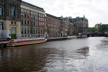 Holland, Amsterdam, the city with its water channels