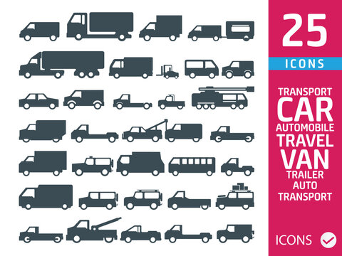 Transportation icons ( set of 24 vector icon )