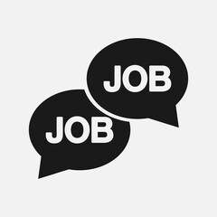 Labor market icon isolated on white background. Job search, career, recruitment concept.