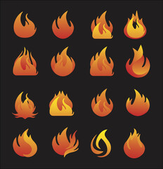 Flame icons
