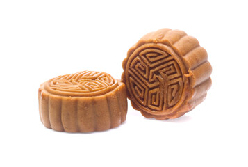 moon cake on white background