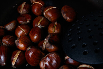 chestnuts in a cook in spain