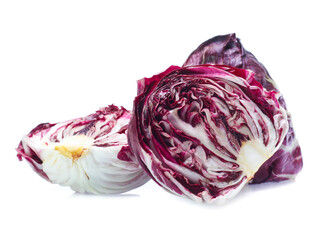Obraz premium Radicchio, red salad isolated on white background