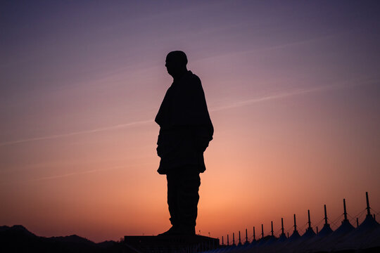 Statue Of Unity. World tallest statue located in Gujarat India.