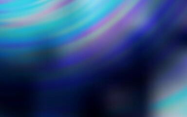 Dark BLUE vector background with wry lines. A shining illustration, which consists of curved lines. Abstract style for your business design.