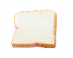 sliced bread isolated on white background